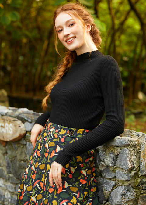 Downtown Dreamer Ribbed Turtleneck-1