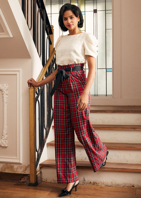 Festive Frolic Bubble Sleeve Crew-5