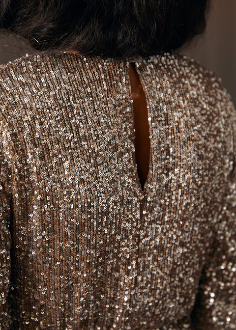 Seaside Serenade Shirred Sleeve Dress-1