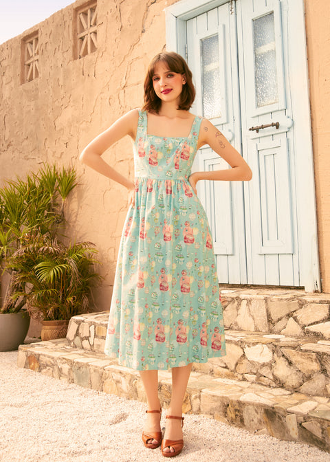Squarely Charming Midi Dress-1