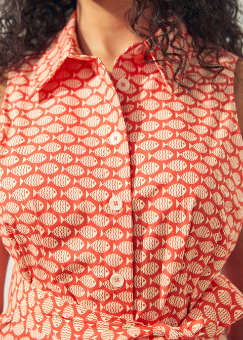 Can't Slow My Roll Shirt Dress-1