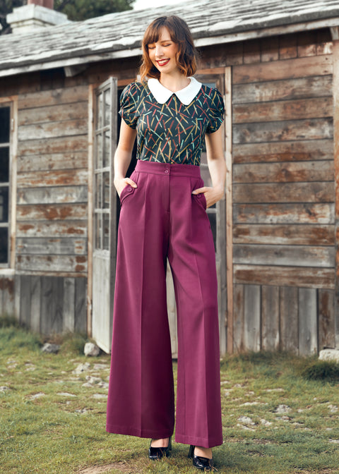 Lazy Afternoon Wide Leg Pants-1