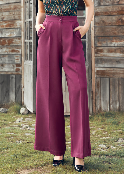 Lazy Afternoon Wide Leg Pants-4
