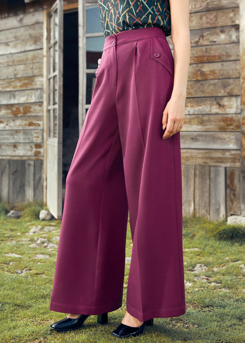 Lazy Afternoon Wide Leg Pants-6