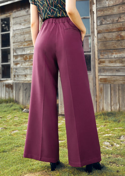 Lazy Afternoon Wide Leg Pants-5
