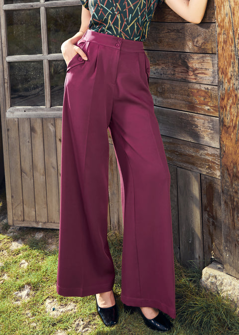 Lazy Afternoon Wide Leg Pants-2