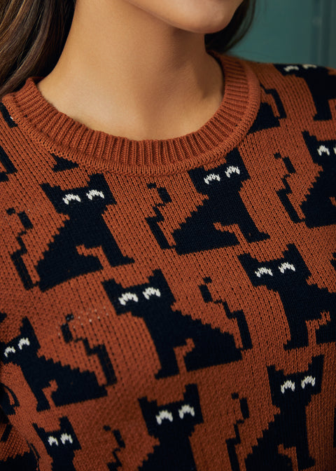 Notes of Nostalgia Crewneck Pullover-1