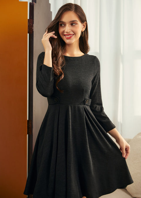 After Dark Fit&Flare Dress-4