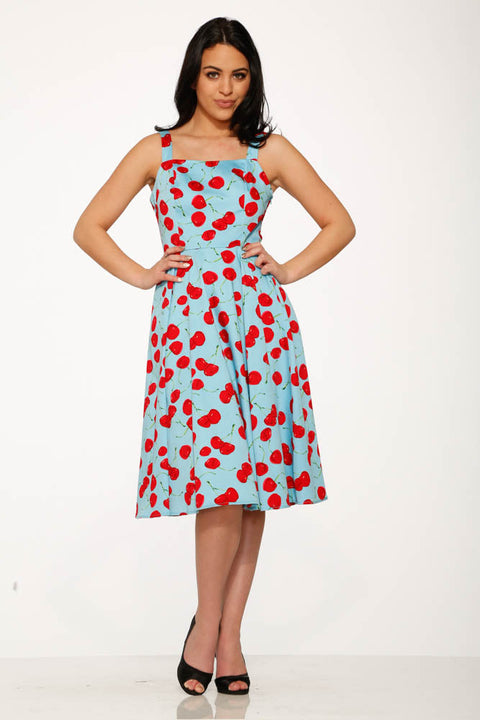 Martina Cherry Swing Dress-2