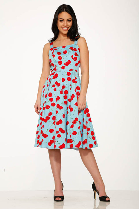 Martina Cherry Swing Dress-3