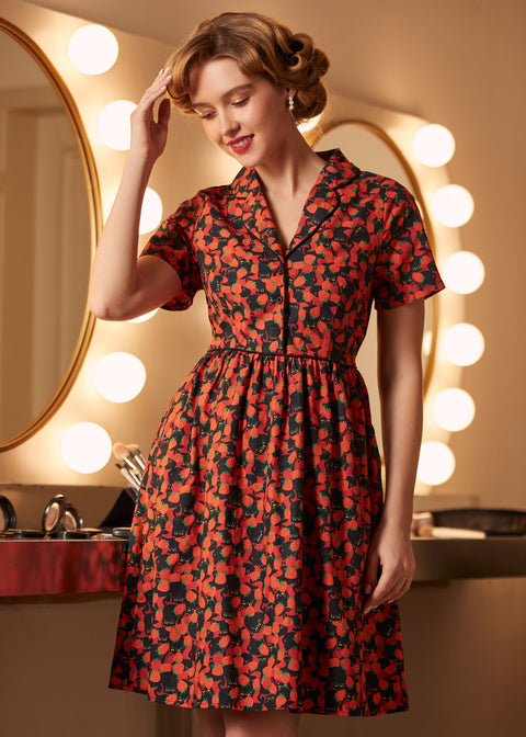 Cause a Little Trouble Fit&Flare Dress-6