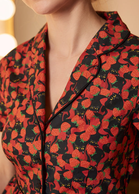Cause a Little Trouble Fit&Flare Dress-3