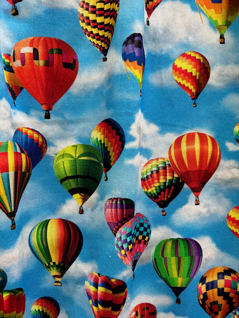 Retro Fit&Flare Dress Hot Air Balloons-1