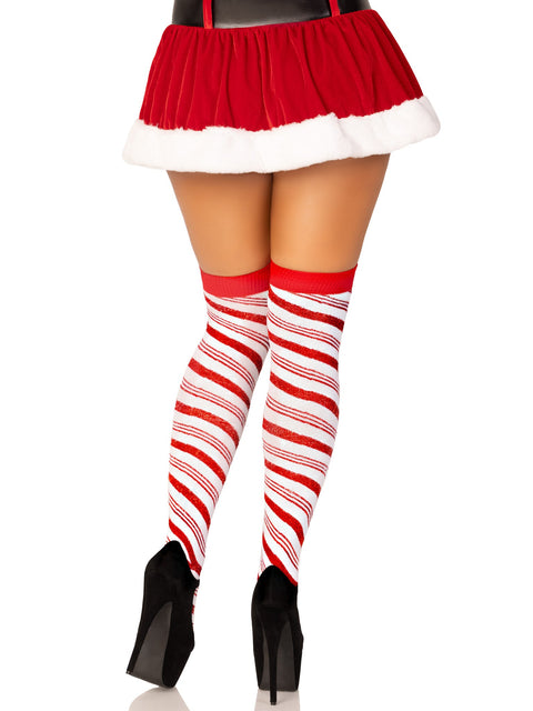 Peppermint Striped Socks-1