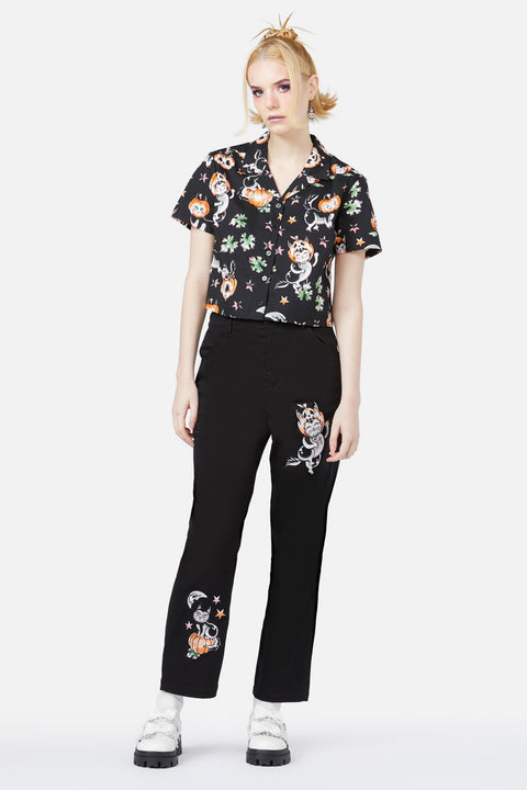 Pumpkin Patch Kitty Blouse-3