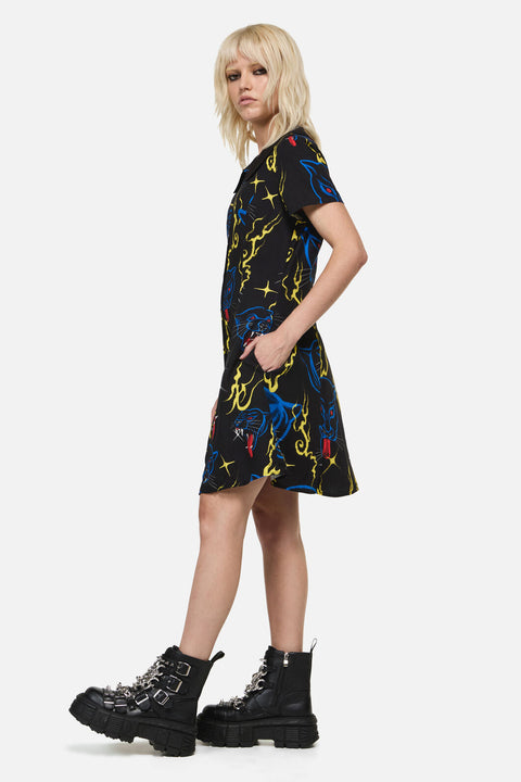 Panther Punk Mini Dress-7