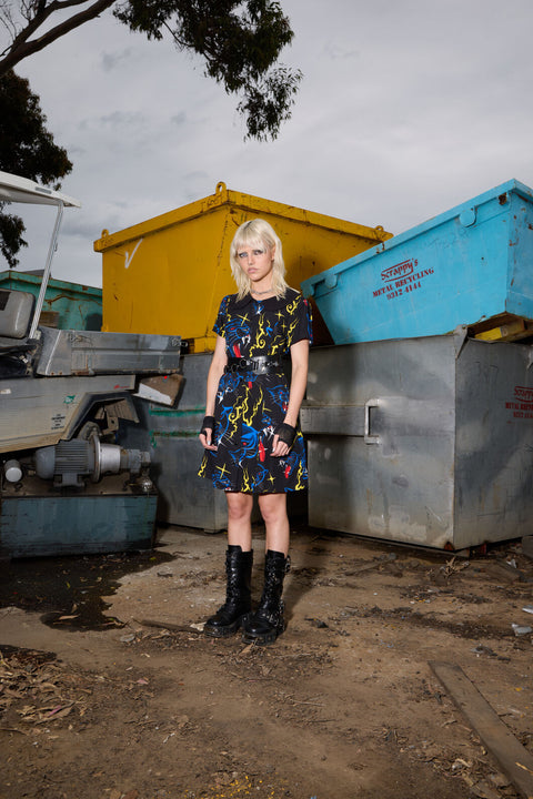 Panther Punk Mini Dress-2