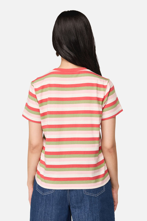 Strawberry Cat Pocket Tee-3