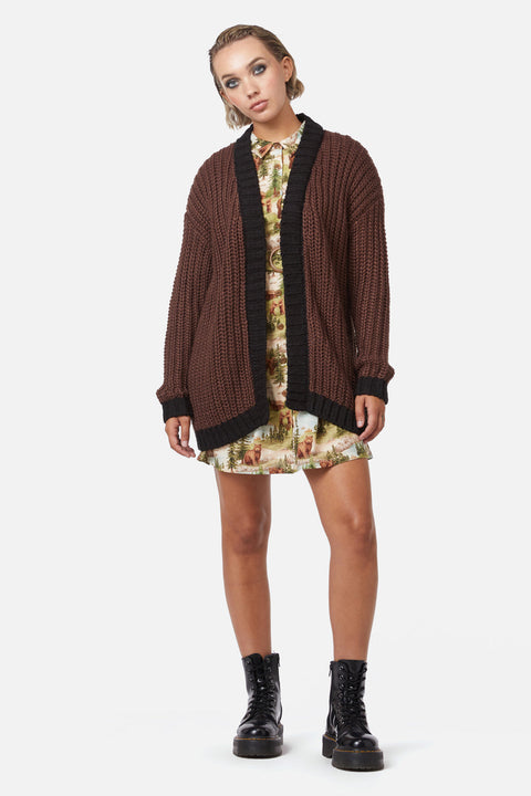 Field Work Chunky Knit Cardi-1