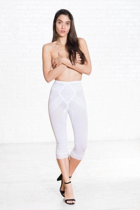 Breathable Waistline Capri Pant Liner | Power Mesh Fabric | Firm to Extra Firm Support | Style 6269-8