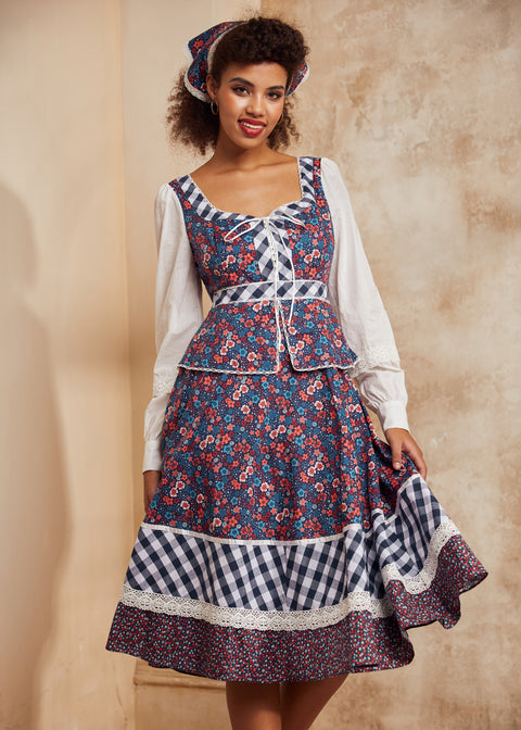 GUNNE SAX for ModCloth Camille Corset Midi Dress-2