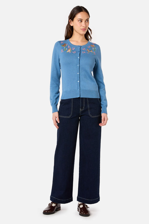 Cute Dogs Embroidered Cardigan-4