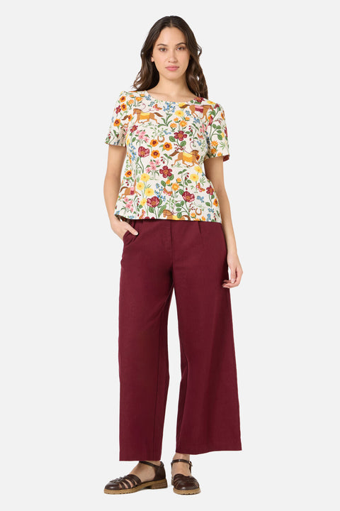 Fancy Horses Short Sleeve Top-2