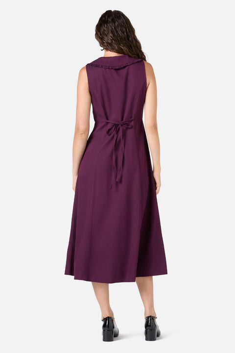 Dorothy Collared Midi Dress-3