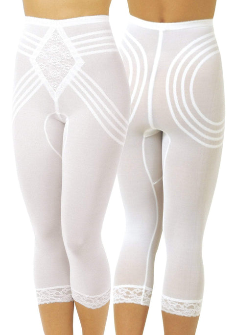 Breathable Waistline Capri Pant Liner | Power Mesh Fabric | Firm to Extra Firm Support | Style 6269-4