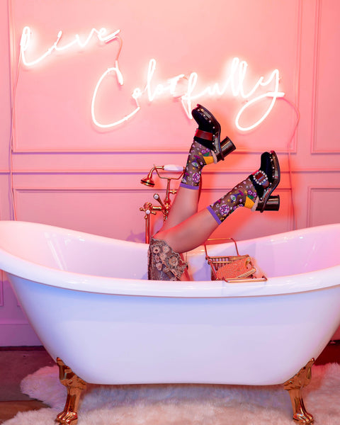 Disco Black Sheer Socks Bundle-5