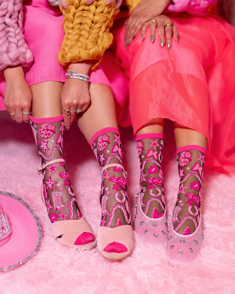 Disco Black Sheer Socks Bundle-8